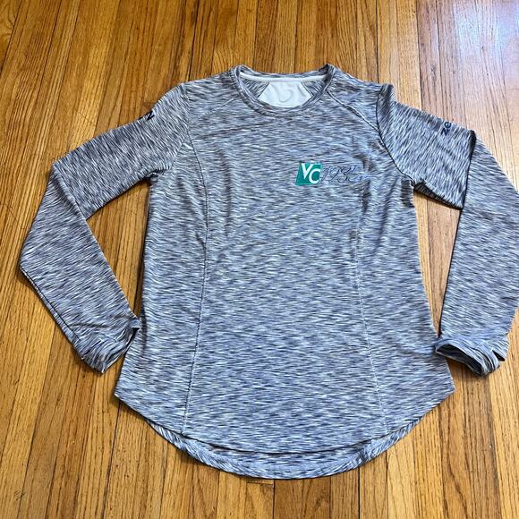 Zero Restriction Shirt Womens Medium Long Sleeve Heather Gray Golf Performance - Picture 1 of 9